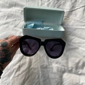 Karen Walker Number One Sunglasses Black